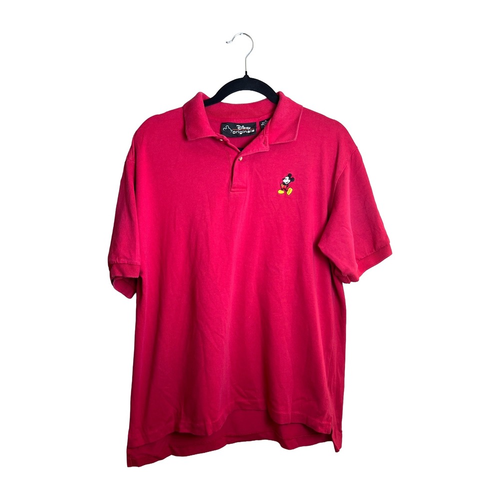 Disney Originals Mickey Mouse Polo Shirt 90s Vintage Men's Size M Streetwear‎